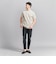 【WEB限定 WARDROBE SMART】クリア  ガスコットン モックネック カットソー【抗菌・防臭】