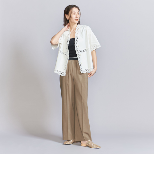 BEAUTY&YOUTH バテンレース ショートスリーブシャツ バテンレース ショートスリーブシャツ｜ビューティー＆ユース