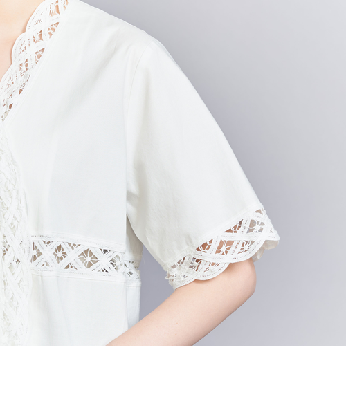 BEAUTY&YOUTH バテンレース ショートスリーブシャツ BEAUTY&YOUTH UNITED ARROWS（ビューティーアンドユース