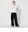 コットン ロゴプリント フレンチスリーブ Tシャツ