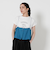 コットン ロゴプリント フレンチスリーブ Tシャツ