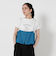 コットン ロゴプリント フレンチスリーブ Tシャツ