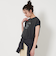 コットン ロゴプリント フレンチスリーブ Tシャツ