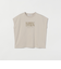 コットン ロゴプリント フレンチスリーブ Tシャツ
