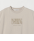 コットン ロゴプリント フレンチスリーブ Tシャツ