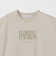 コットン ロゴプリント フレンチスリーブ Tシャツ
