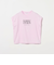 コットン ロゴプリント フレンチスリーブ Tシャツ