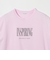 コットン ロゴプリント フレンチスリーブ Tシャツ