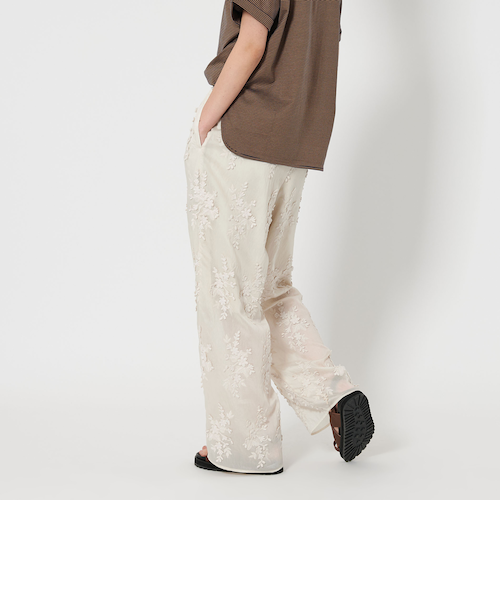 セルロースナイロン エンブロイダリー パンツ　2024ss BEAUTY&YOUTH UNITED ARROWS（ビューティーアンドユース
