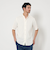 【WEB限定 WARDROBE SMART】ドレープ  バンドカラー スキッパーシャツ