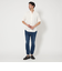 【WEB限定 WARDROBE SMART】ドレープ  バンドカラー スキッパーシャツ
