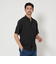 【WEB限定 WARDROBE SMART】ドレープ  バンドカラー スキッパーシャツ