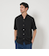 【WEB限定 WARDROBE SMART】ドレープ  バンドカラー スキッパーシャツ