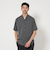 【WEB限定 WARDROBE SMART】ドレープ  バンドカラー スキッパーシャツ