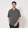 【WEB限定 WARDROBE SMART】ドレープ  バンドカラー スキッパーシャツ