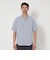 【WEB限定 WARDROBE SMART】ドレープ  バンドカラー スキッパーシャツ