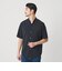 【WEB限定 WARDROBE SMART】ドレープ  バンドカラー スキッパーシャツ