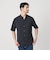 【WEB限定 WARDROBE SMART】ドレープ  バンドカラー スキッパーシャツ