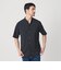【WEB限定 WARDROBE SMART】ドレープ  バンドカラー スキッパーシャツ