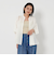 【WEB限定】コットンレーヨン シャーリングブラウスII -ウォッシャブル-