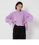 【WEB限定】コットンレーヨン シャーリングブラウスII -ウォッシャブル-