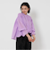 【WEB限定】コットンレーヨン シャーリングブラウスII -ウォッシャブル-