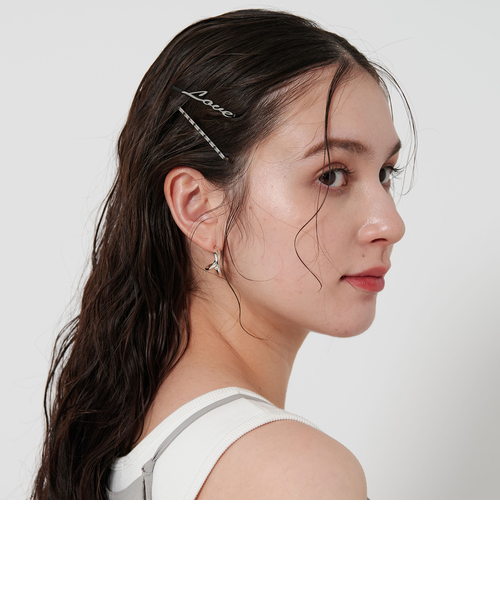 heyep Logo & Rhinestone 4Set ヘアピン Logo & Rhinestone Hairpins - 4-Piece Set – heyep