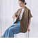 【WEB限定 Wardrobe DAILY MINIMAL】ハーフスリーブ ドルマンジャケット -ウォッシャブル-