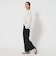 【WEB限定 Wardrobe DAILY MINIMAL】ランダムタック テーパードパンツ -ウォッシャブル-