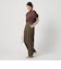 【WEB限定 Wardrobe DAILY MINIMAL】ランダムタック テーパードパンツ -ウォッシャブル-
