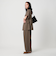 【WEB限定 Wardrobe DAILY MINIMAL】ランダムタック テーパードパンツ -ウォッシャブル-