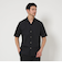 【WEB限定 WARDROBE SMART】コットン ワイドカラー スキッパーシャツ