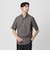 【WEB限定 WARDROBE SMART】コットン ワイドカラー スキッパーシャツ