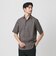 【WEB限定 WARDROBE SMART】コットン ワイドカラー スキッパーシャツ
