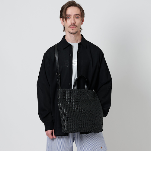 BEAUTY&YOUTH ウーブン トート ショルダー バッグ BEAUTY&YOUTH UNITED ARROWS｜ウーブン トート ショルダー
