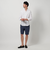 【WEB限定 WARDROBE SMART】 Reflax スリム ショートパンツ