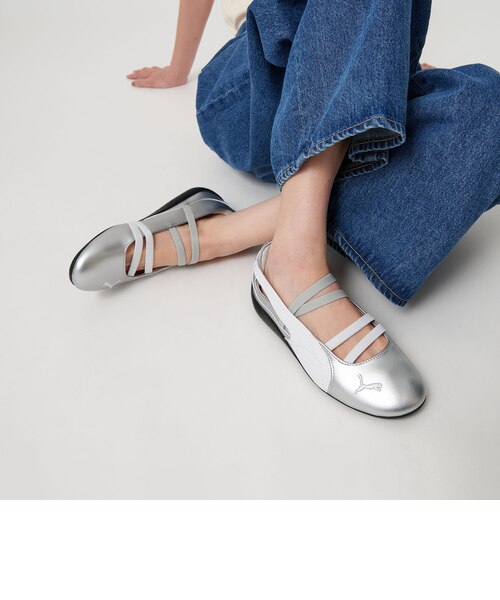 PUMA>ウィメンズ スピードキャット バレエ/シルバーカラー PUMA>ウィメンズ スピードキャット バレエ/シルバーカラー