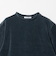 ポリエステルコットン ベロアボーダーTシャツ