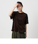 ポリエステルコットン ベロアボーダーTシャツ
