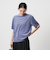 ポリエステルコットン ベロアボーダーTシャツ