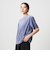 ポリエステルコットン ベロアボーダーTシャツ