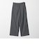 ポリエステルブレンド ２タック タブワイドパンツ