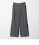 ポリエステルブレンド ２タック タブワイドパンツ