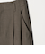 ポリエステルブレンド ２タック タブワイドパンツ