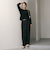 ベロアストライプシアー ロングスリーブカットソー
