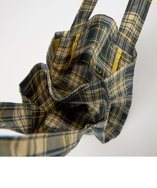 チェック パッカブル トートバッグ｜ビューティー＆ユース