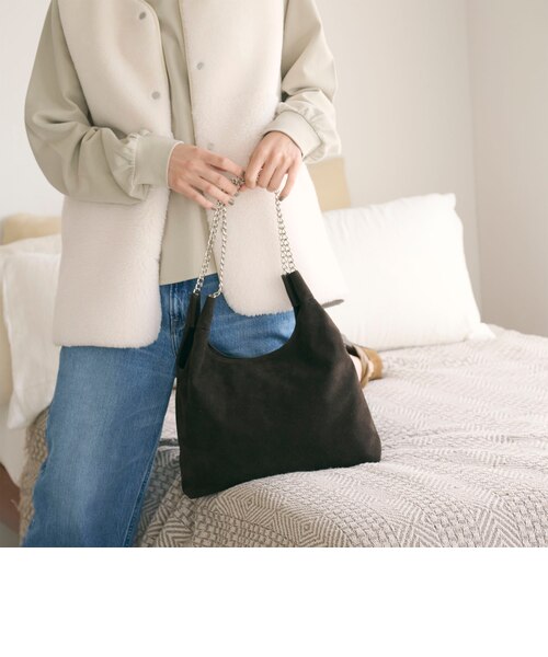 スエードライク チェーン ショルダーバッグ｜ビューティー＆ユース
