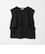 【WEB限定 Wardrobe DAILY MINIMAL】フリルレイヤード ノースリーブカットソー 接触冷感 吸水速乾