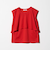 【WEB限定 Wardrobe DAILY MINIMAL】フリルレイヤード ノースリーブカットソー 接触冷感 吸水速乾