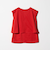 【WEB限定 Wardrobe DAILY MINIMAL】フリルレイヤード ノースリーブカットソー 接触冷感 吸水速乾
